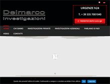 Tablet Screenshot of delmarcoinvestigazioni.com
